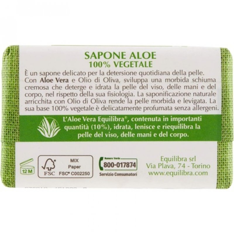 Equilibra Aloe Vera Soap 100g