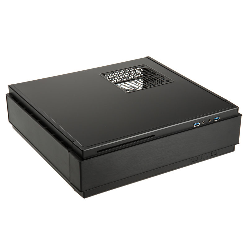 Silverstone SST-ML07B USB3.0 Milo HTPC Gehäuse - schwarz