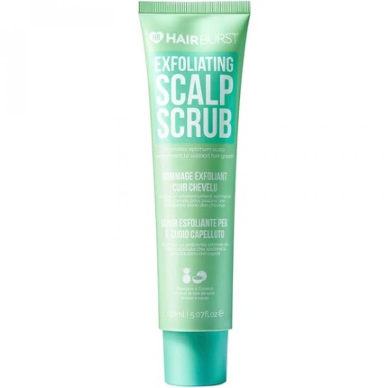 Hair Burst Exfoliating Scalp Scrub with Probiotics, Menthol, Bamboo & Coconut Oil - Pre Shampoo Usage, Silicone Free