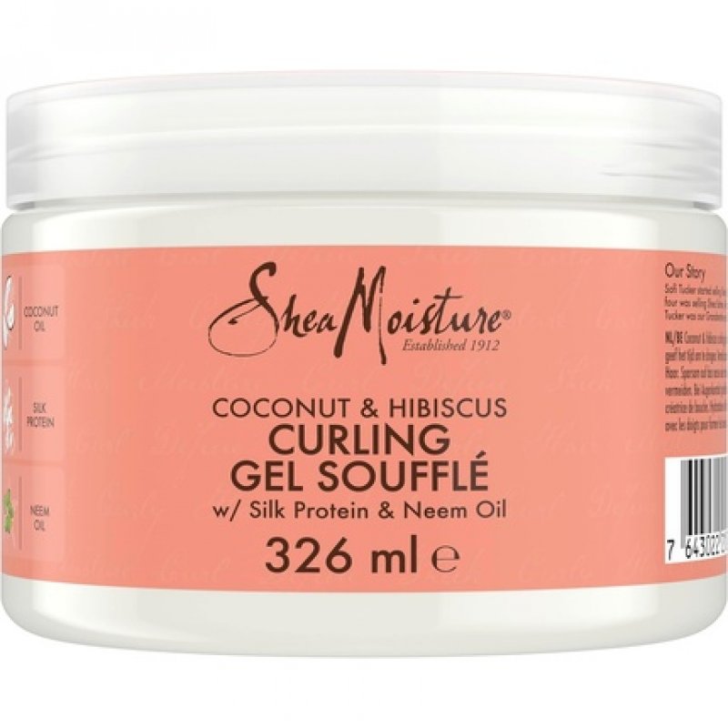 Shea Moisture Coconut & Hibiscus Curling Gel Soufflé for Thick, Curly Hair 326ml