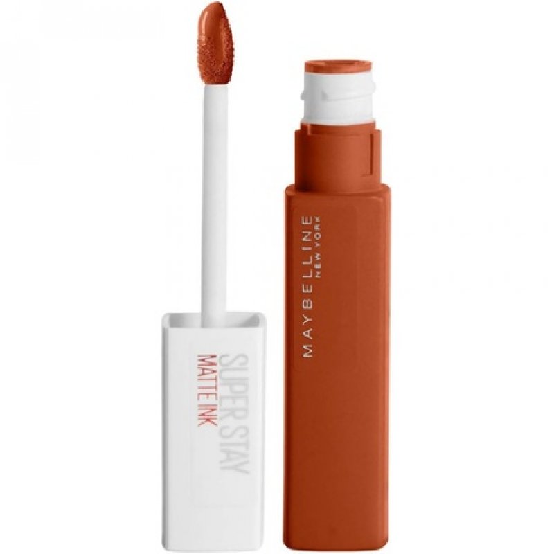 Maybelline Superstay Matte Ink Longlasting Liquid Orange Nude Lipstick 12 Hour Wear Non Drying 135 Globe Trotter