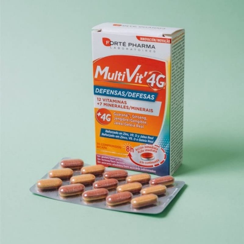 Multivit 4G Defensas 30 Tablets
