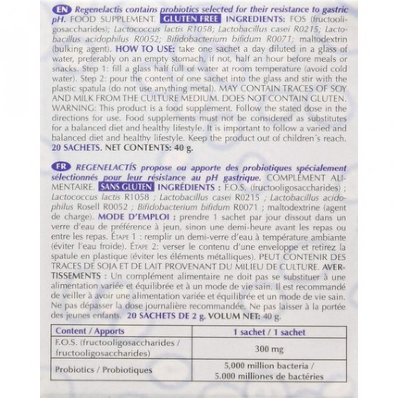 Intersa Regenelactis 20 Sobres