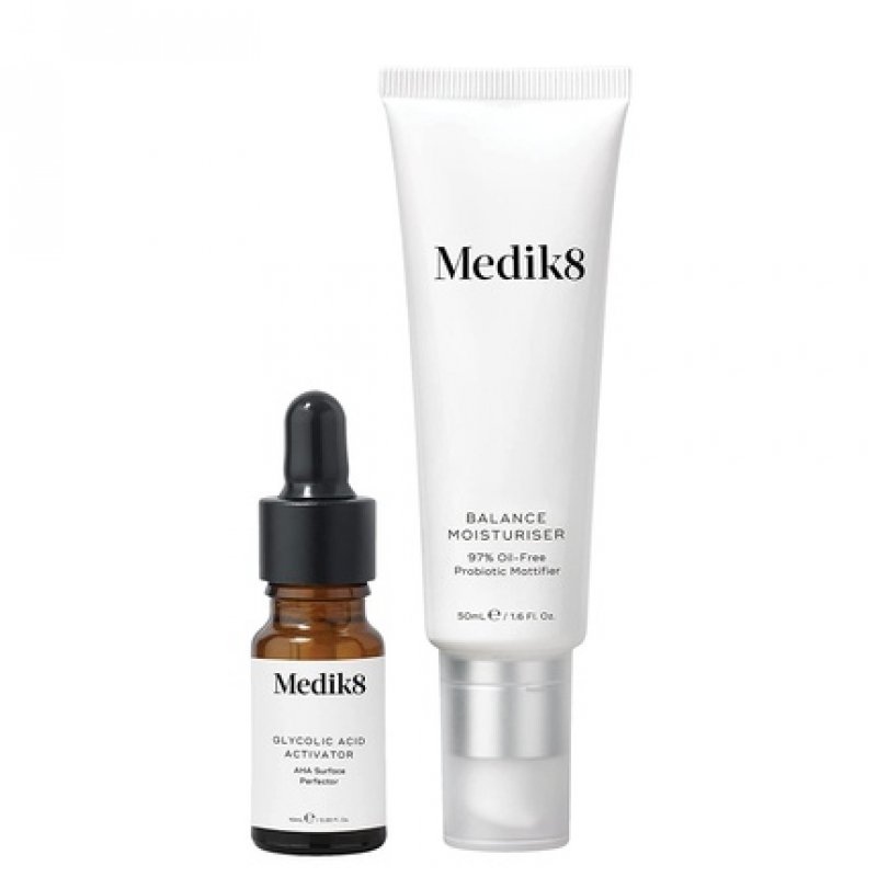 Medik8 Balance Moisturiser with Glycolic Acid Activator 50ml
