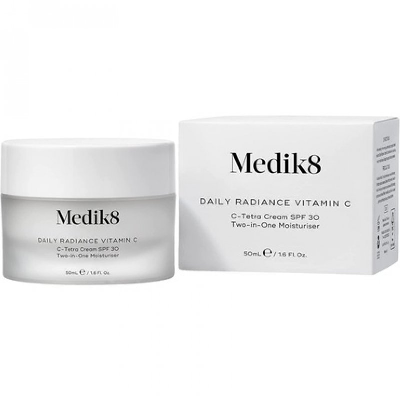 Medik8 Daily Radiance Vitamin C C-Tetra Cream SPF 30 Two-in-One Moisturiser 50ml