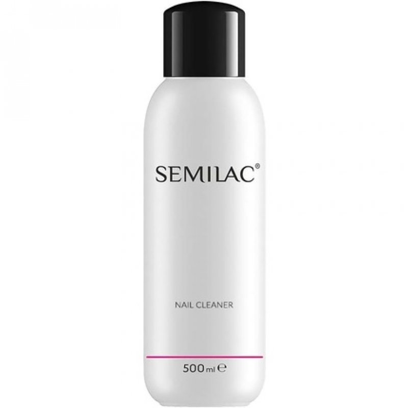 Semilac Nail Cleaner Residue Remover 500ml - Multi-Purpose Isopropanol Hybrid Nail Polish Remover for Nail Plates and