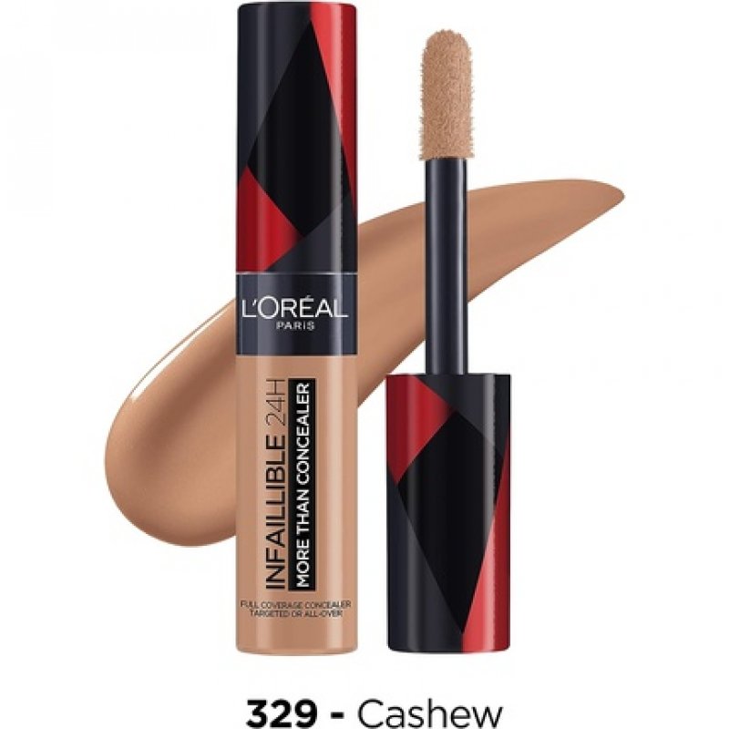 L'Oréal Paris Infallible 24H More Than Concealer Full Coverage Longwear Matte Finish 11ml 329 Cashew