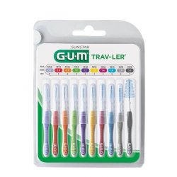 GUM TRAV-LER Broom 10 Pieces