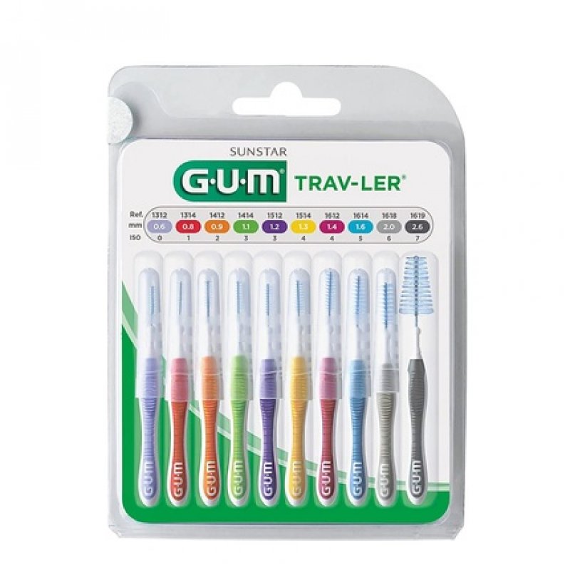 GUM TRAV-LER Broom 10 Pieces