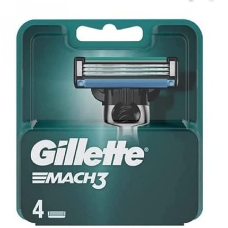 Gillette Mach3 Men's Razor Blades 4 Replacement Blades