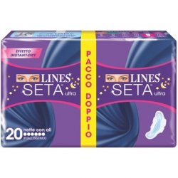 Lines Silk, Very Absorbent, with Wings 20 Pieces