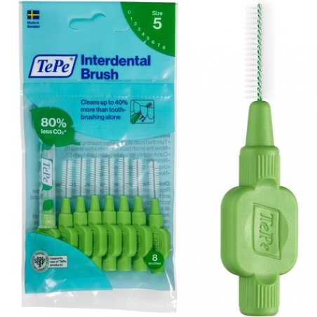 TePe Interdental Brush Original Green 0.8mm ISO 5 8pcs