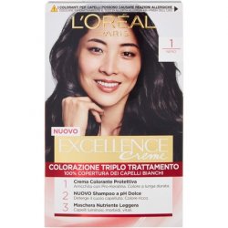 L'Oréal Paris Excellence Creme Triple Treatment Color for Long-Lasting Results 1 Black