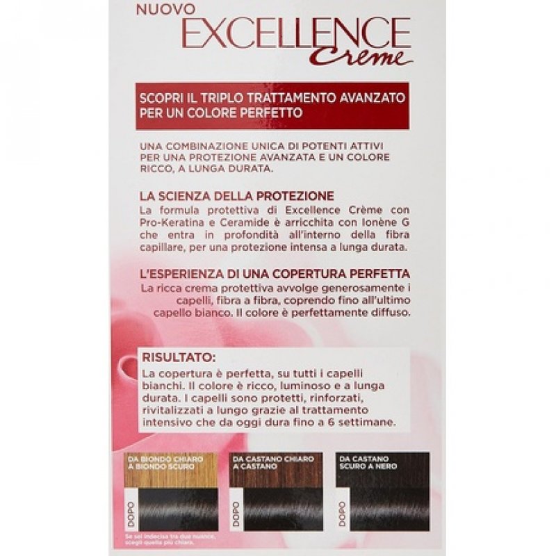 L'Oréal Paris Excellence Creme Triple Treatment Color for Long-Lasting Results 1 Black