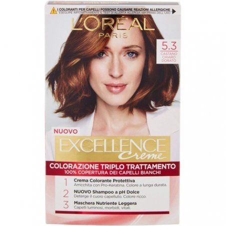 L'Oreal Paris Excellence N.5.3 Golden Light Brown Hair Dye