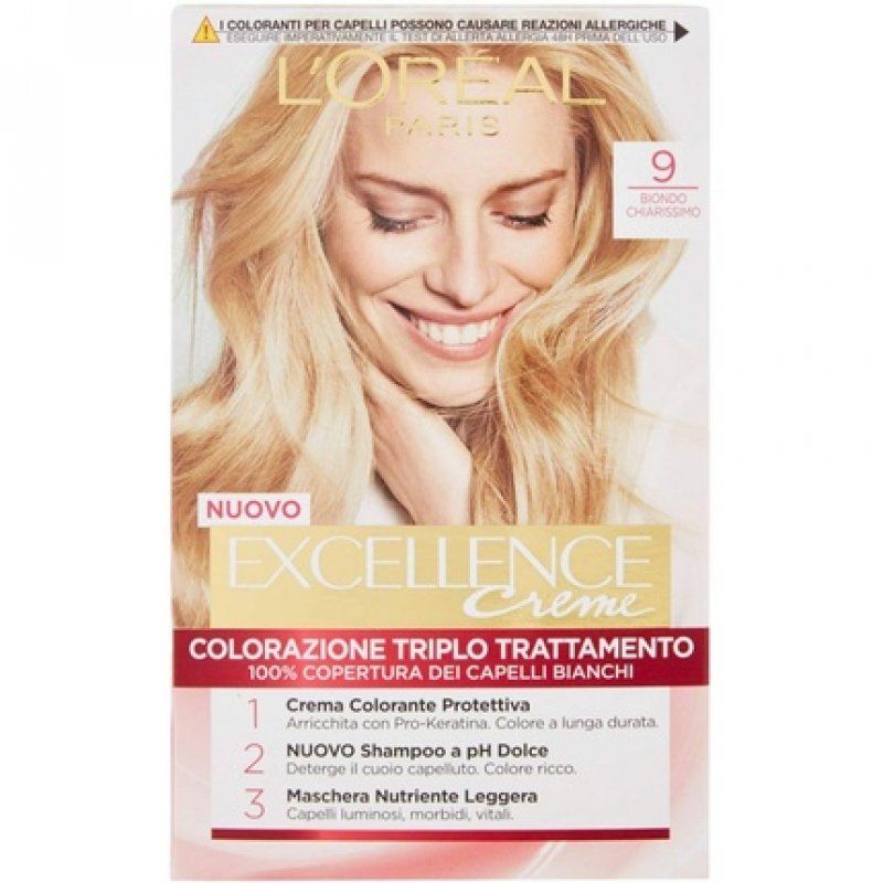 L`Oréal Paris Excellence Hair Color Cream Very Light Blonde 9