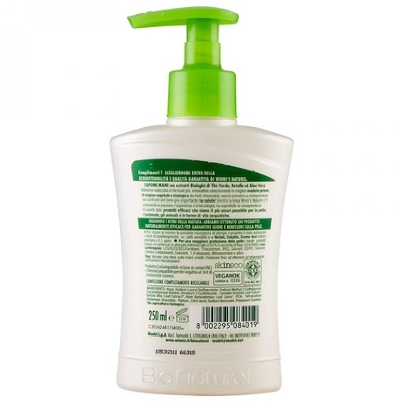 Winni's Green Tea Liquid Soap 250ml