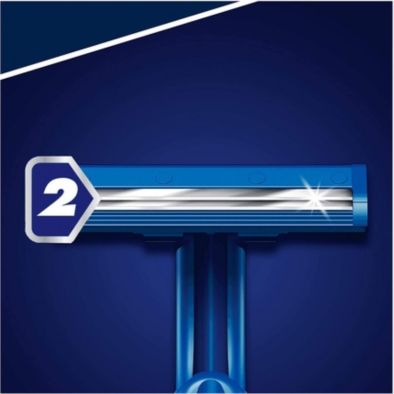 Gillette BlueII Men's Disposable Razors 2-Blades Razor Fixed Head - Pack of 5