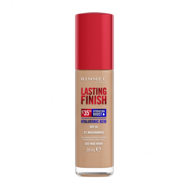 Rimmel Lasting Finish 35 Hour Foundation 103: True Ivory – For Light skin with Olive undertones 30 ml