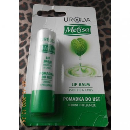 Melissa Lip Balm Protect & Care with Beeswax, Vitamin E, Carnauba Wax, Lanolin, UVA/UVB