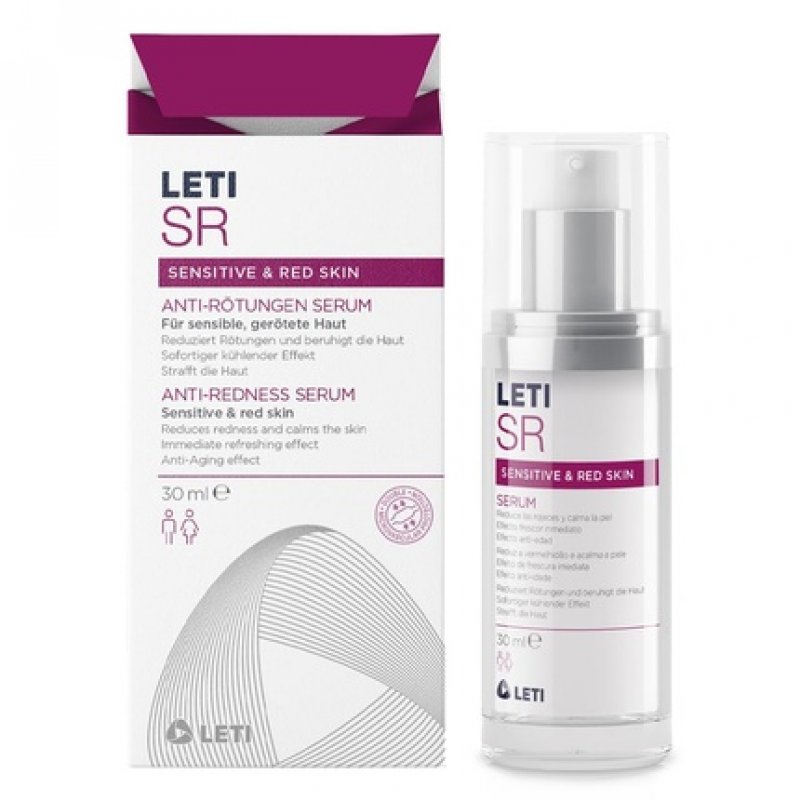 LETI SR Anti-Redness Serum High Concentrated Serum for Soothing Sensitive or Reddened Skin 30ml