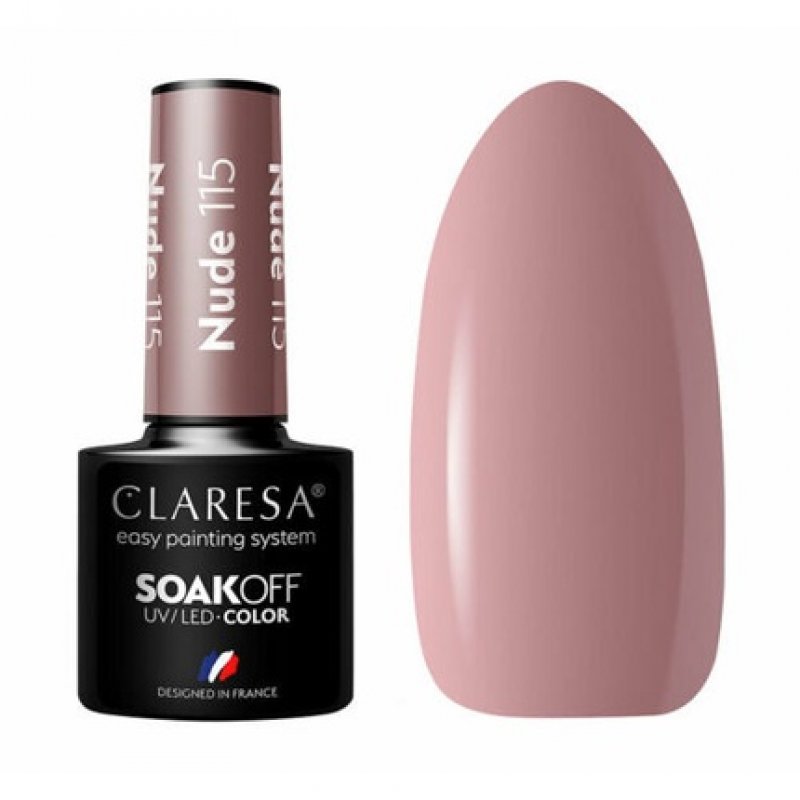 Claresa Soak Off Hybrid Nail Polish Nude 115 5ml