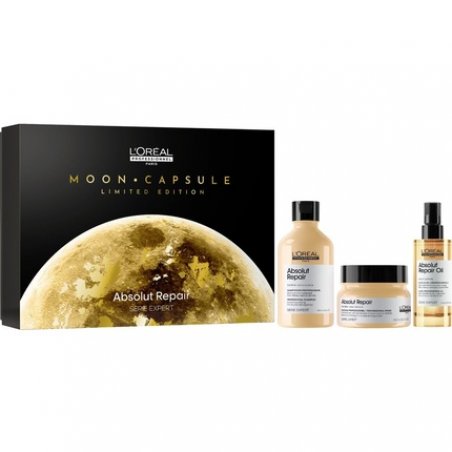 L'Oréal Professionnel Gift Set with Shampoo, Hair Mask and Leave-In Oil for Damaged and Dry Hair with Quinoa Expert