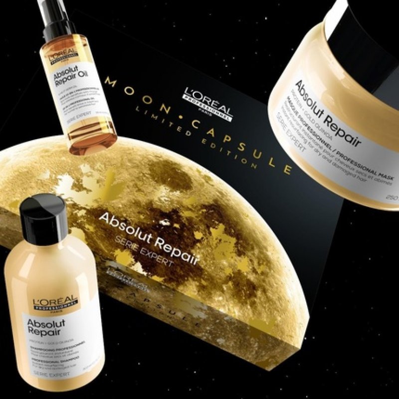 L'Oréal Professionnel Gift Set with Shampoo, Hair Mask and Leave-In Oil for Damaged and Dry Hair with Quinoa Expert