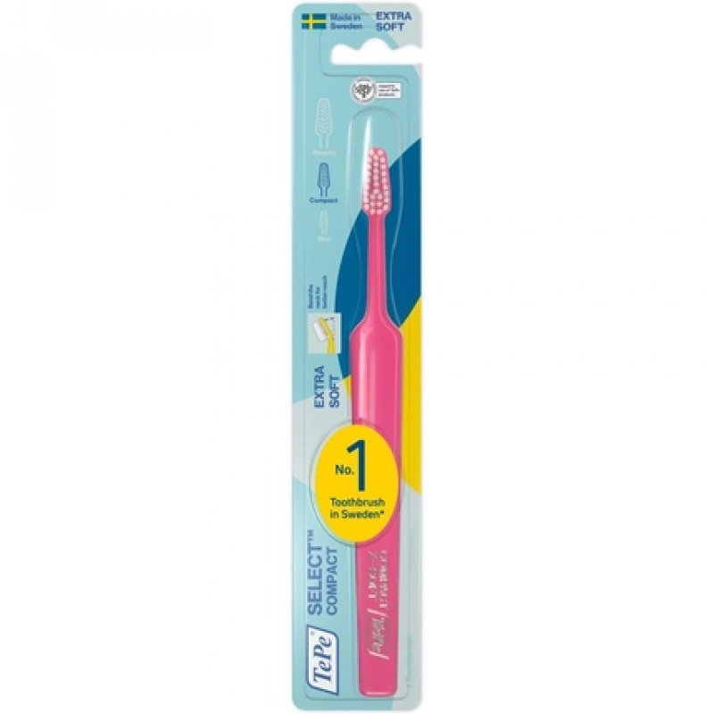 TEPE Select Compact X-Soft Toothbrush Small User-Friendly Brush