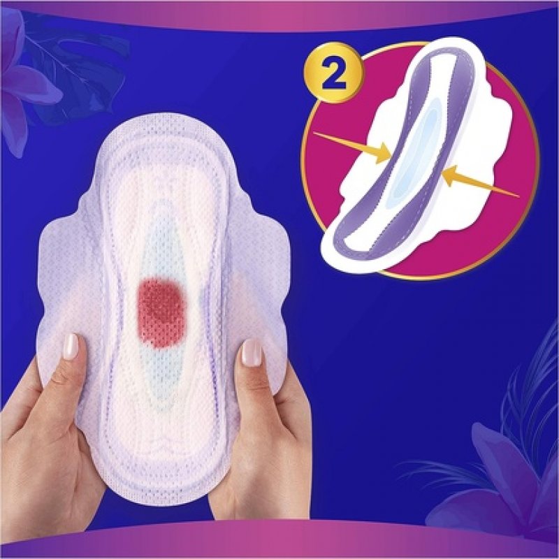 Always Platinum Night Sanitary Towels with Wings Size 3 8 Pads