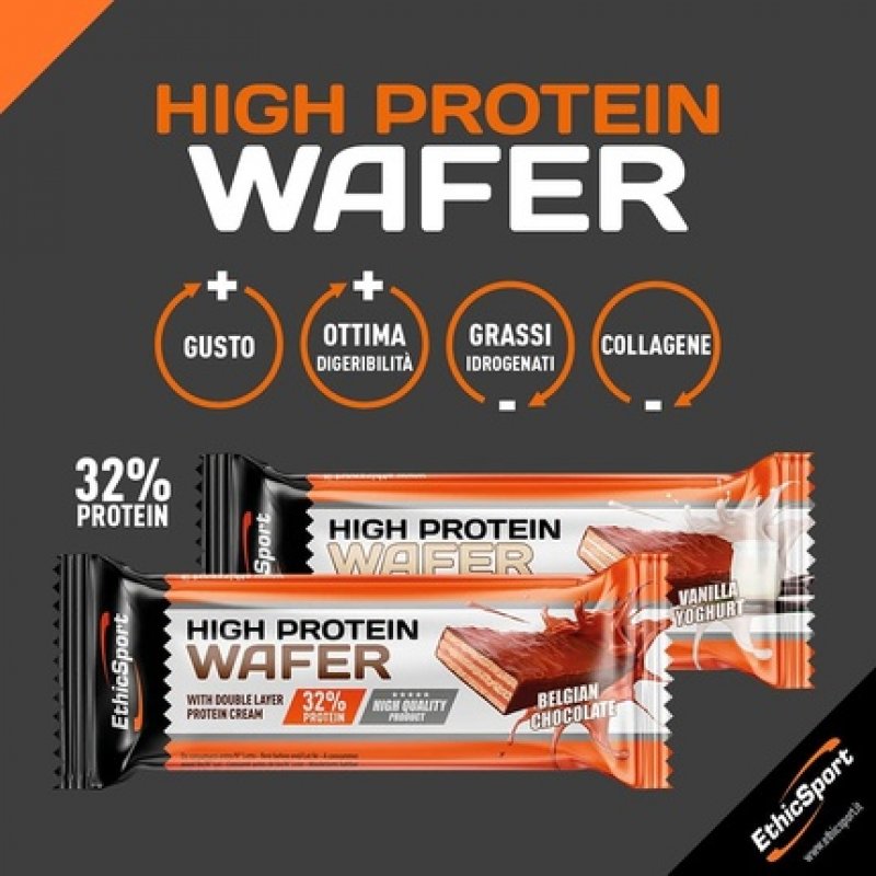Ethicsport High Protein Belgian Chocolate Wafer Protein Bar 35g