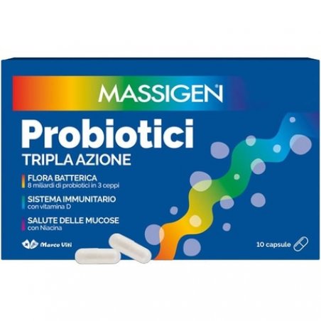 Marco Viti Farmaceutici Massigen Probiotics 10 Capsules