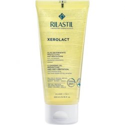 Rilastil Xerolact Baby Face and Body Cleansing Oil Moisturizing Relipiding Dry Hair Irritated and Atopical Fashion 200ml