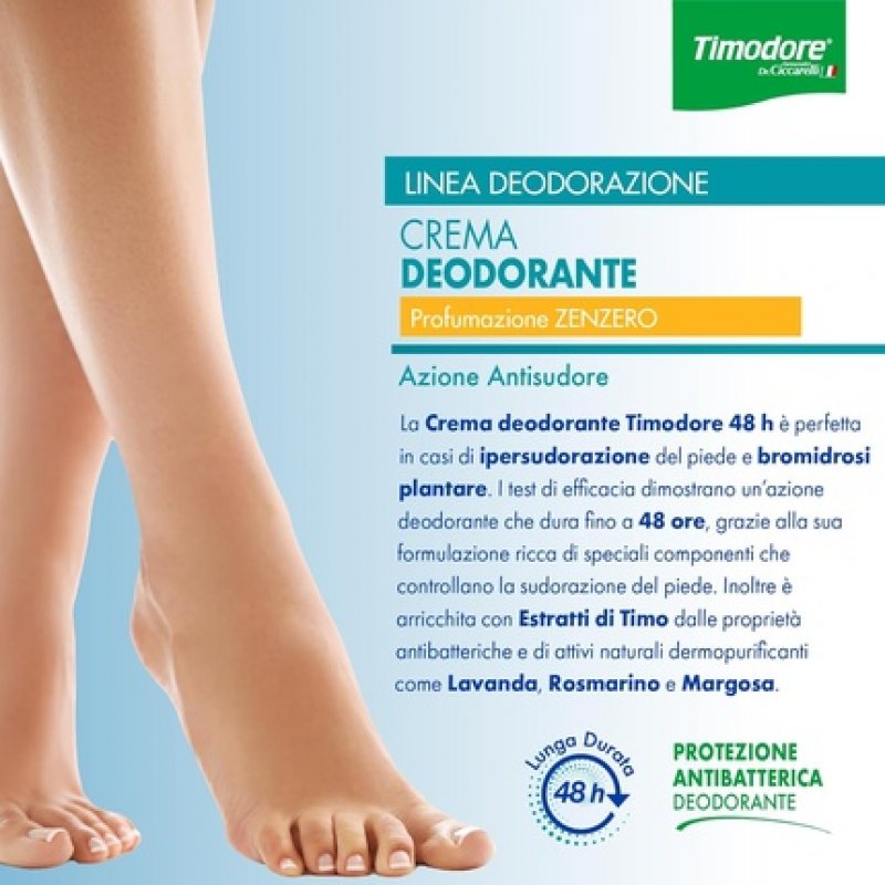 Timodore 48H Deodorant Cream with Ginger Scent 50ml