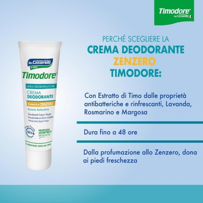 Timodore 48H Deodorant Cream with Ginger Scent 50ml