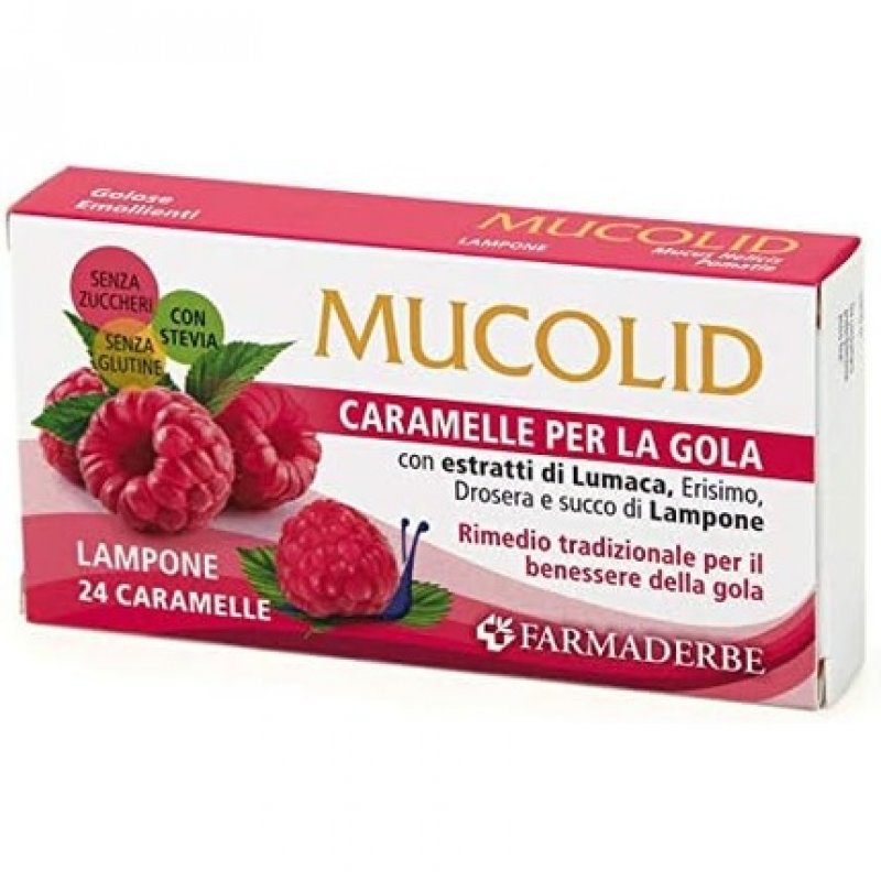 Mucolid Lumaca & Lampone 24 Caramelle