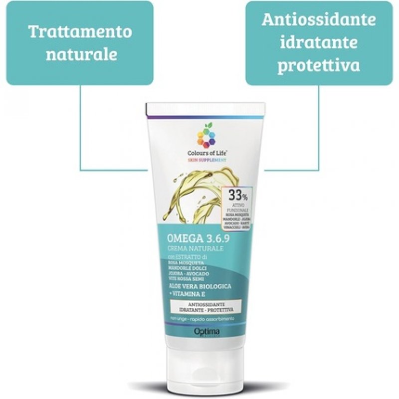 Colours of Life Omega 3.6.9 Cream 33% Moisturizing, Protective, and Skin Regenerating