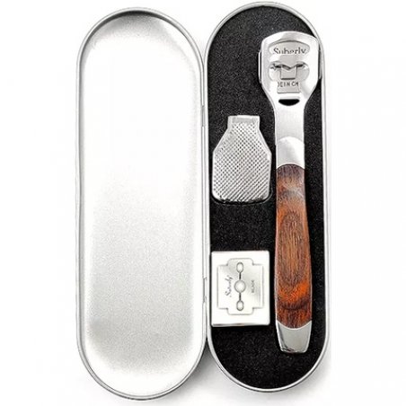 Hornhautentferner with Mini Pedicure Set and 10 Replacement Blades