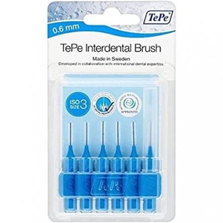 TePe Blister Interdental Brushes Blue 0.6mm