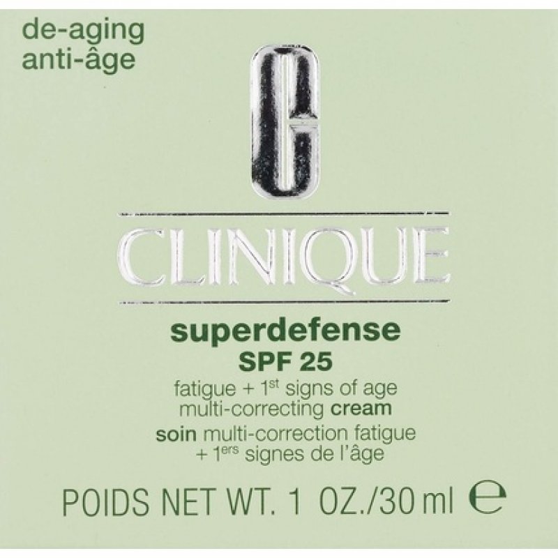 Clinique Superdefense Day Cream SPF 25 Fatigue 1st Signs of Age Moisturizer 30ml