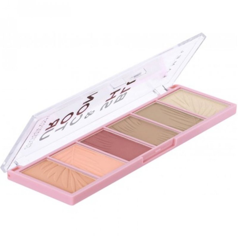 Six Colors Blush and Contour Kit All in One Number 03