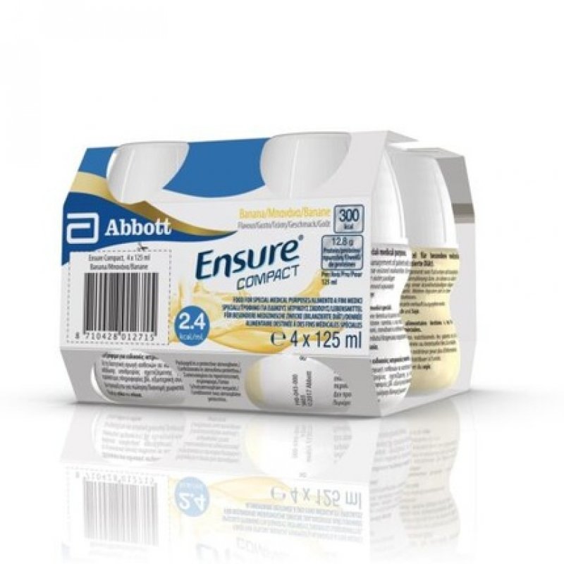 Ensure Compact Banana Abbott 125ml - Pack of 4