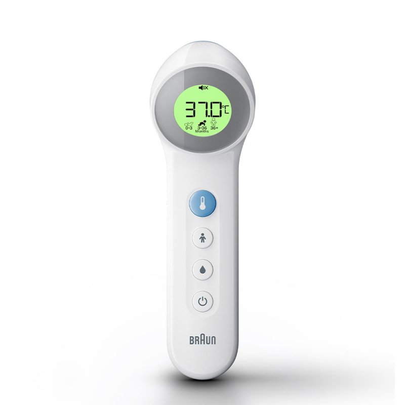 Braun No Touch Touch Thermometer with Age Precision PositionCheck Dual Technology Safe Hygienic Fast Clinically