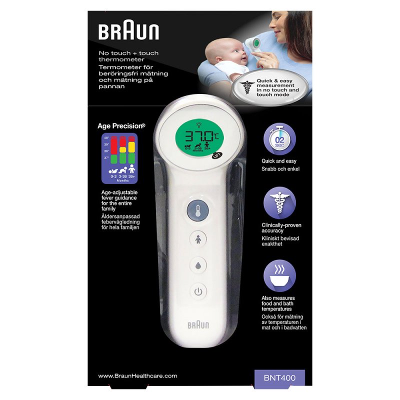 Braun BNT400 Détection arrière Blanc Front