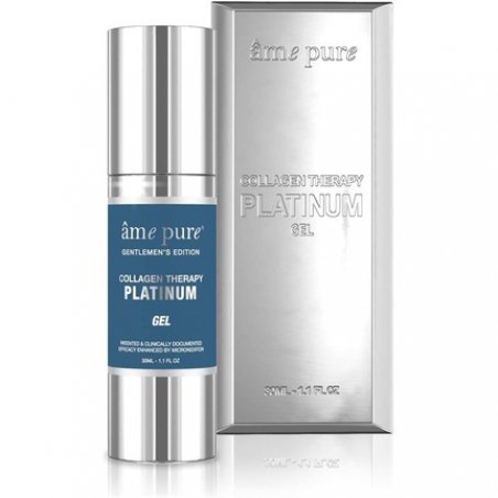 âme pure GENTLEMEN'S Collagen Gel PLATINUM Triple-Power Microneedle Roller Treatment 30ml
