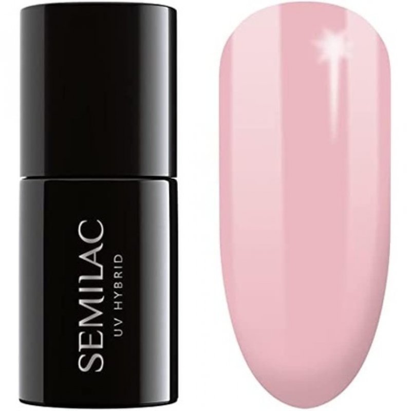 Semilac 047 UV Hybrid Nail Polish Pink Peach Milk 7ml