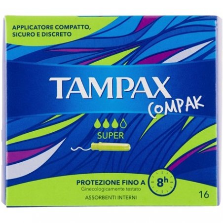 Tampax Compak Super Tampons 16 Pack