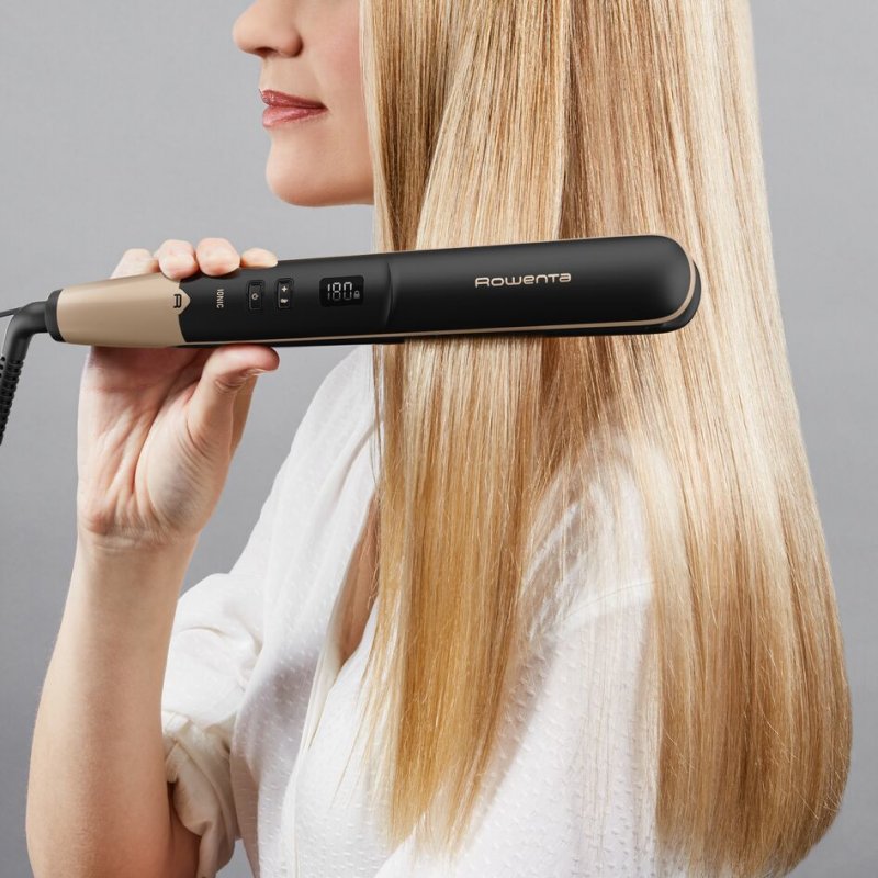 Rowenta Express Shine SF4630 Straightening iron Warm Black, Gold 1.8 m