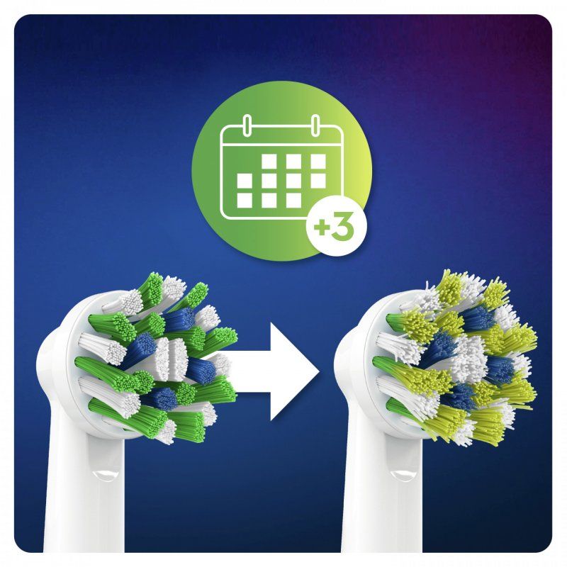 Oral-B CrossAction Clean Maximiser Brush Heads 2 pc(s) White