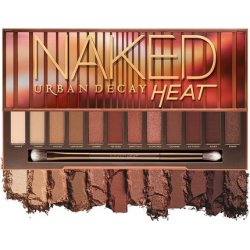 Urban Decay Naked Heat Eyeshadow Palette 12 Fiery Amber Neutral Shades - Ultra-Blendable Rich Colors with Velvety